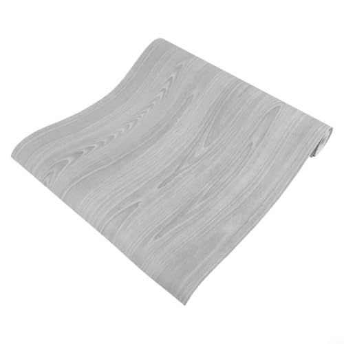 Jotekonoby Light Gray Wood Grain Self Adhesive-Sticker Wallpaper Furnitur Cabinets Wardrobe Shelf Liner Sticky Back Plastic roll
