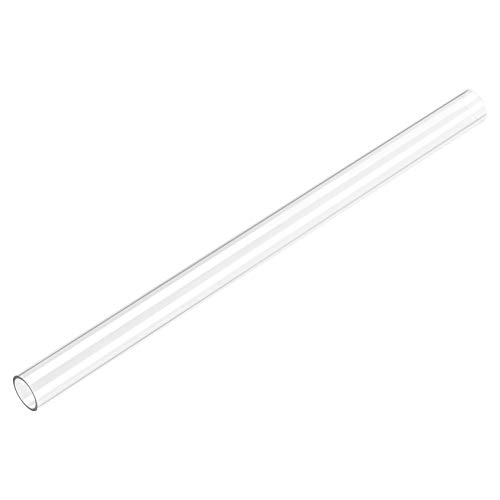 Image of uxcell Clear Rigid Tubing 17mm(43 /64'') ID x 20mm(3 /4'') OD x 1Ft Length Round Plastic Polycarbonate Tube