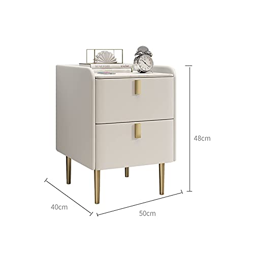 Table de chevet simple blanche pour petit espace de chambre cocooning