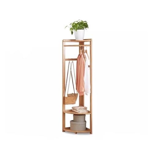 XCHSXYL Perchero de pie, Perchero nórdico, Moderno, Sencillo, de Madera, para Esquina de apartamento pequeño, para Almacenamiento.