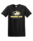 CreateMyTee | Michigan Tech Huskies Logo T-Shirt | (Black, Small)