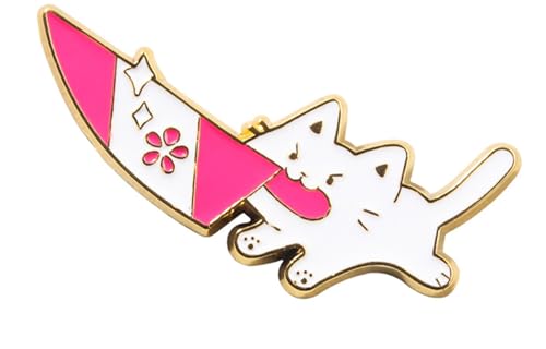 Image of Cat Pin Cat Brooch Brooches for Women Cartoon Cute Creative Enamel Alloy Cat Brooch Ladies Animal Kitten Brooch Lapel Pin Dress Accessories Holiday Birthday Christmas Brooch