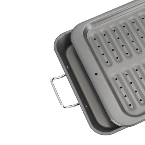 Ensemble de poêles à griller sans matière grasse pour cuisine saine - 4