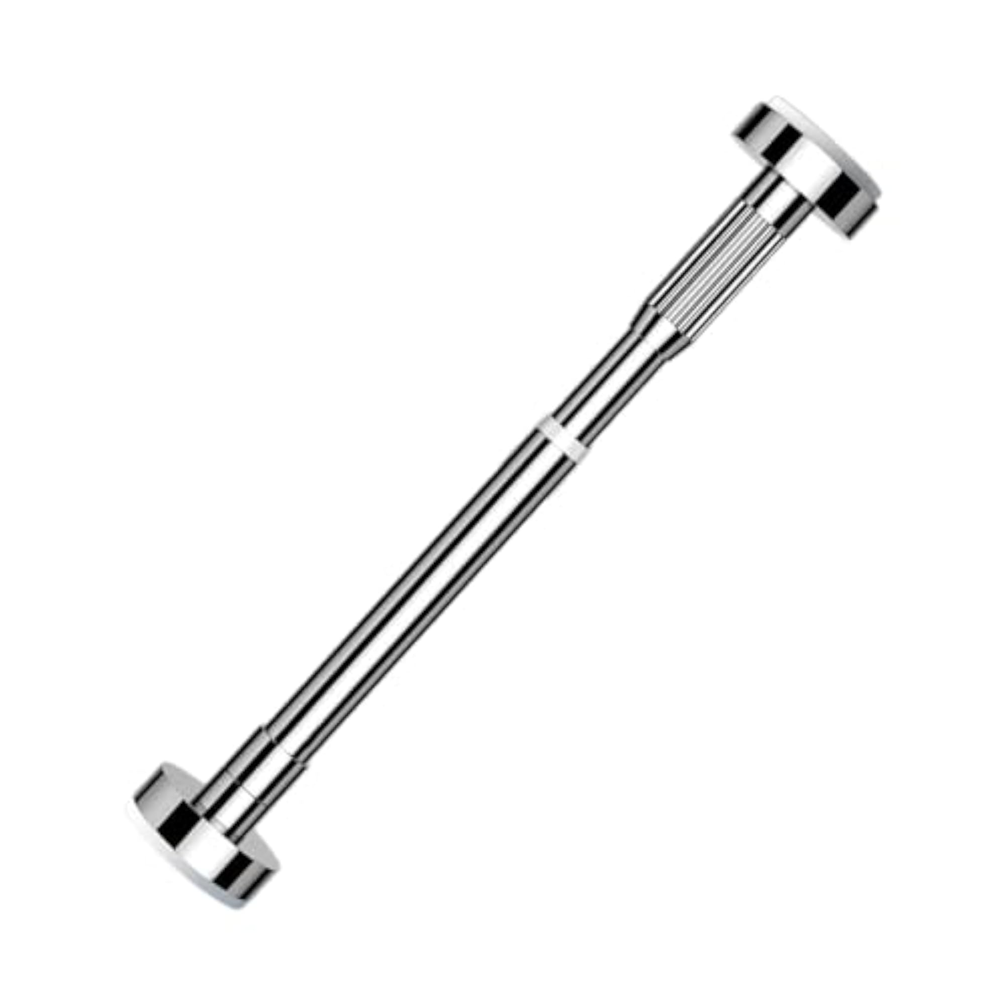 Adjustable Closet Rod for Hanging Clothes, Silver
