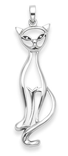 Heather Needham Silver 8114 Pendentif chat Argent sterling 39 x 10 mm dans un coffret cadeau