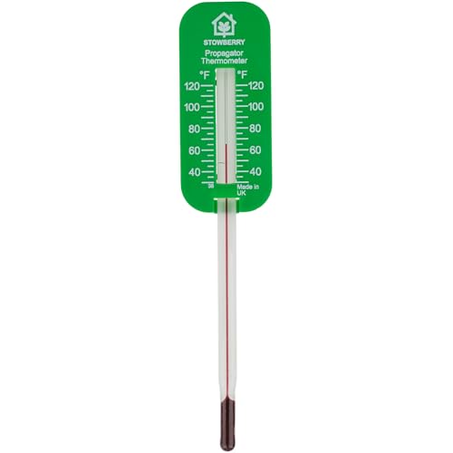 STOWBERRY Greenhouse Soil Thermometer – Durable Probe for Measuring Soil Temperature in Gardens, Propagators, Seeds, and Plants