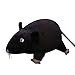 FMTON Giocattolo di Peluche ripieno di Bambola di Topo di Peluche simulato, Regalo di Compleanno di Peluche di Topo per la casa(Black)