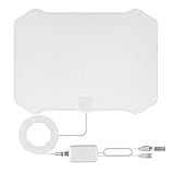 Canal gratuito: con las antenas de HDTV, no tiene que pagar grandes facturas por mirar televisión. Recibirá todos los canales Full HD gratuitos, incluidos ABS, CBS, NBC, Fox y más. Tiene una recepción de señal de TV digital de alta ganancia y baja tasa de error de bits y tiene una mejora significativa de la señal en el uso real. Disfrútala.