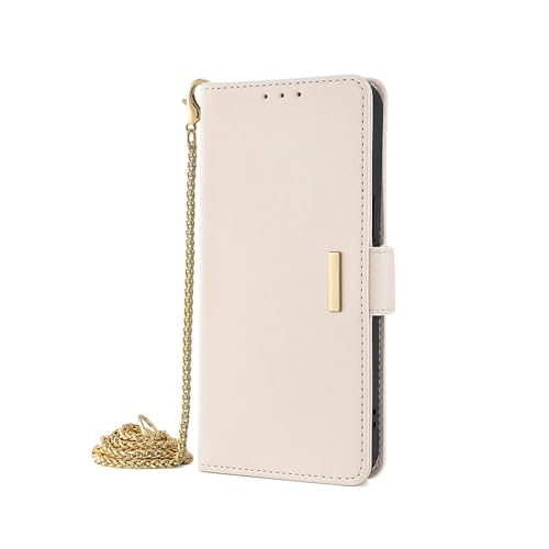 Coque à rabat iPhone 15 Pro blanc avec sangle pour vos sorties urbaines