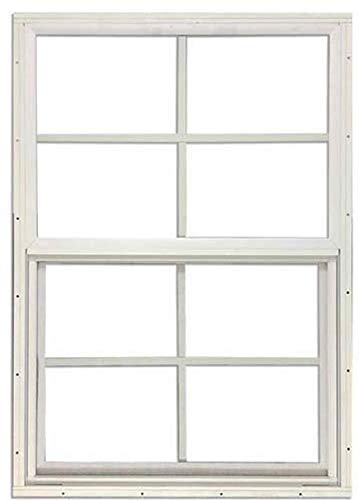 Shed Windows 14" W X 21" H - J-Lap W/Safety Glass - Playhouse Windows (White) #TOP5