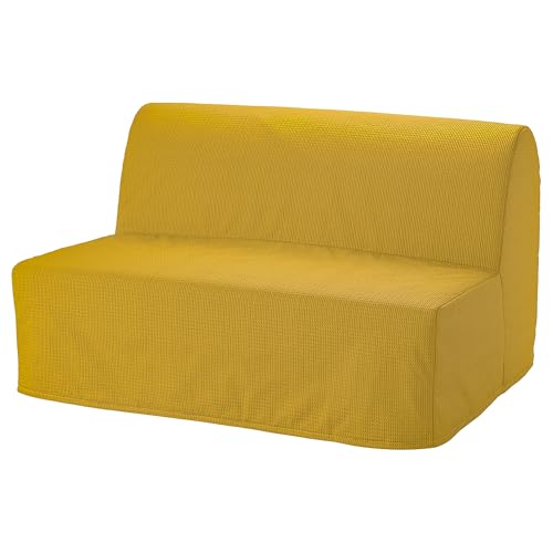 LYCKSELE Housse canapé-lit jaune Vansbro en tissu lavable ProTuning - 3