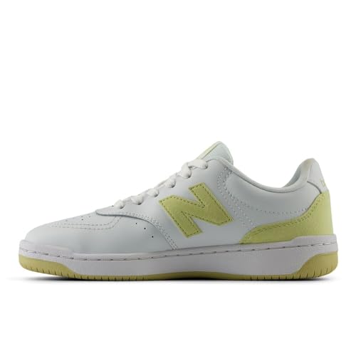 New Balance New Balance Women's BBW80 V1 Sneaker, White/Pale Moss, 8.5 M