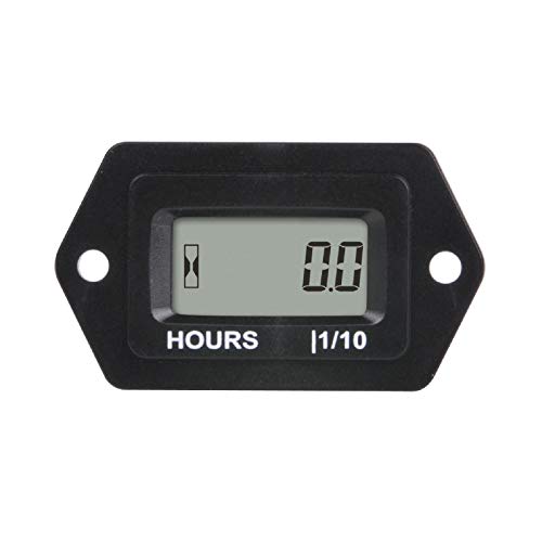 Flash Deals - 80% OFF Runleader Digital LCD Hour Meter, AC/DC 5V to 277V ; Use for Riding Lawn Mower ZeroTurn Mower Tractor Generator Club car Golf cart Outboard Marine ATV Snowmobile Compressor and Gas Powered Equipment