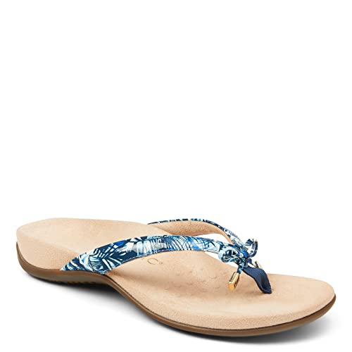 Image of Vionic Women's Rest Bella Toe Post Sandal- Supportive Ladies Orthotic Sandals that include Three Zone Comfort with Arch Support- Flip Flop for Ladies, Medium and Wide Width Size 5-12