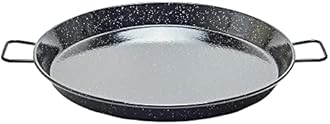 Garcima 20-Inch Enameled Steel Paella Pan, 50cm