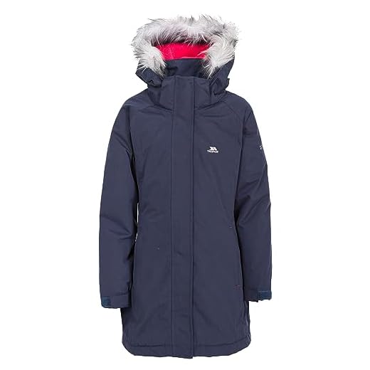 Trespass Fame flickor vattentät jacka lätt vadderad Marinblått Xsp Size 9/10
