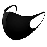 50/20/10/5/3 Mundschutz Masken Staub Gesichtsmaske Schutzmaske Maske Schwarz für Sport Training 117 (3 Stück)