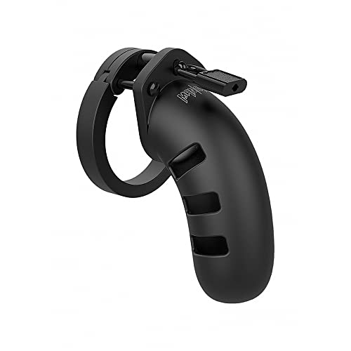 Shots Mancage - Model 21 Chastity Silicone Cock Cage 4.5" - Black
