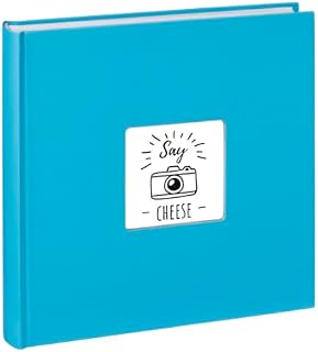 Hama Album fotograficzny Jumbo 30 x 30 cm (album ze 100 białymi stronami, album na 400 zdjęć do samodzielnego ozdobienia i wklejania), jasnoniebieski
