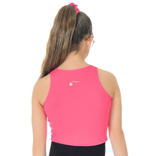 Image of Destira Girls Dance Crop Tank Top, Super Soft Athletic Top, Ideal for Gymnastics, Yoga, Workouts, Running
