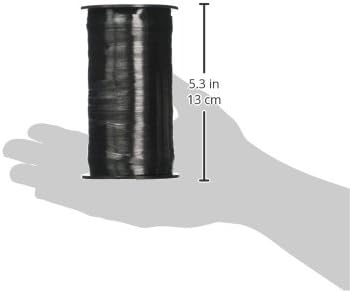 Berwick 3/16-Inch Wide by 500 Yard Spool Splendorette Uncrimped Curling Ribbon, Black