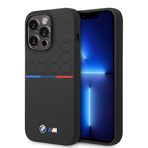 CG Mobile BMW Coque en Silicone Ă Motif Bandes rigides pour iPhone 15 Pro Max Noir
