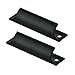 Vosarea Lot de 2 poignées de meuble rustiques en métal pour porte coulissante Poignée de porte coulissante Poignée de fenêtre Poignée invisible pour tiroir de cuisine Noir