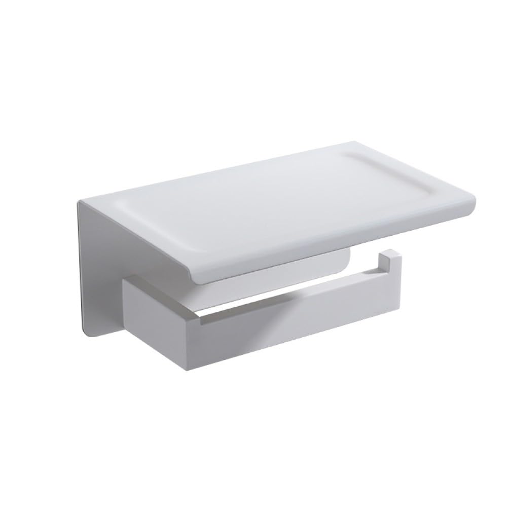 Porte-papier plus blanc en acier inoxydable au design épuré durable