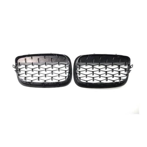 Parrilla delantera negra para X5 E70 y X6 E71 modelos de 2007 a 2013 compatible con 51137157687 6