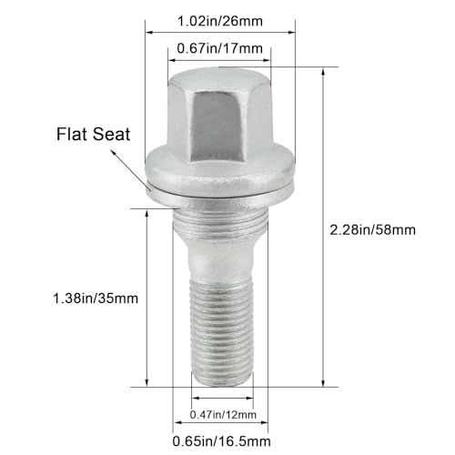 Pernos para cubo rueda planos 540567 tornillería Citroen C3 C2 2