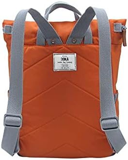 ROKA London Canfield B Small Sustainable Nylon Backpack (Burnt Orange) - Image 3