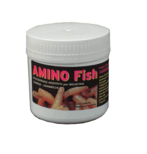 Pescasubito.com Aminoacidi in Polvere Booster per Esche Vive Vermi Camole Mais Pesca Carpa Trota