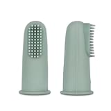 haakaa Silicone Baby Finger Toothbrush, Oral Care for Infants&Babies&Toddlers&Kids Training...