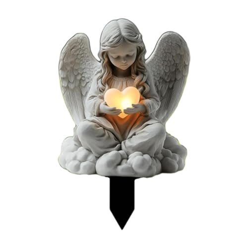 Baoblaze 2D-Hofschild, dekorativer Engel, Gartenstecker,...