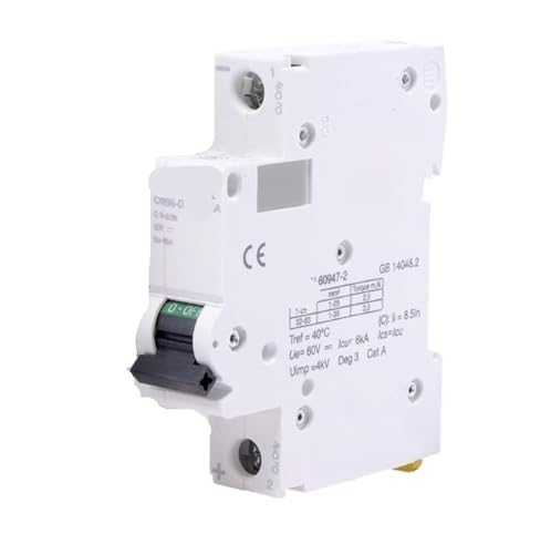 Disjoncteur DC C65N-DC 1P 16A type C pour sécuriser un circuit de batterie isolé