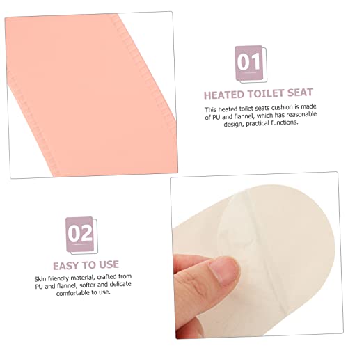 Yardwe Beheizter Toilettensitz Pu Pink Toilettensitze Kissen Für Den Winter Heizung Toilettensitzbezug Beheizter Toilettensitzbezug Haushaltskissen Kissen Toilettensitz Beheizter – Bild 3