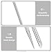 Clofiak 2Pcs Nail Cleaning Cuticle Stick Tool, Stainless Steel Cuticle Pusher, Nail Polish Remover tool, Professional Pedicure Nail Art Care Portable Nail Cleaner for Fingernails Toenails Manicure