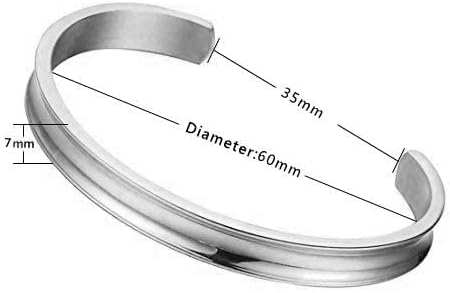 Zuo Bao Bracelet Rainuré en Acier Inoxydable pour Femmes et Filles – Élégant, Durable et Confortable - Image secondaire