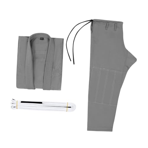 FLCPJGV Traje brasileño Jiu Jitsu Gi deportivo cómodo kimono de torneo resistente al desgaste, Negro A2