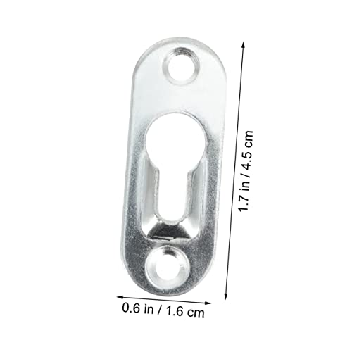 Image of Mirror Hanging Hardware 50pcs Picture Frame Hangers Keyhole Hangers with Brackets Strong Metal Construction