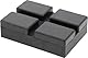 KS Tools 160.0602 Gummiauflage 42 für Rotary Hebebühnen, 128 x 89 x 35 mm