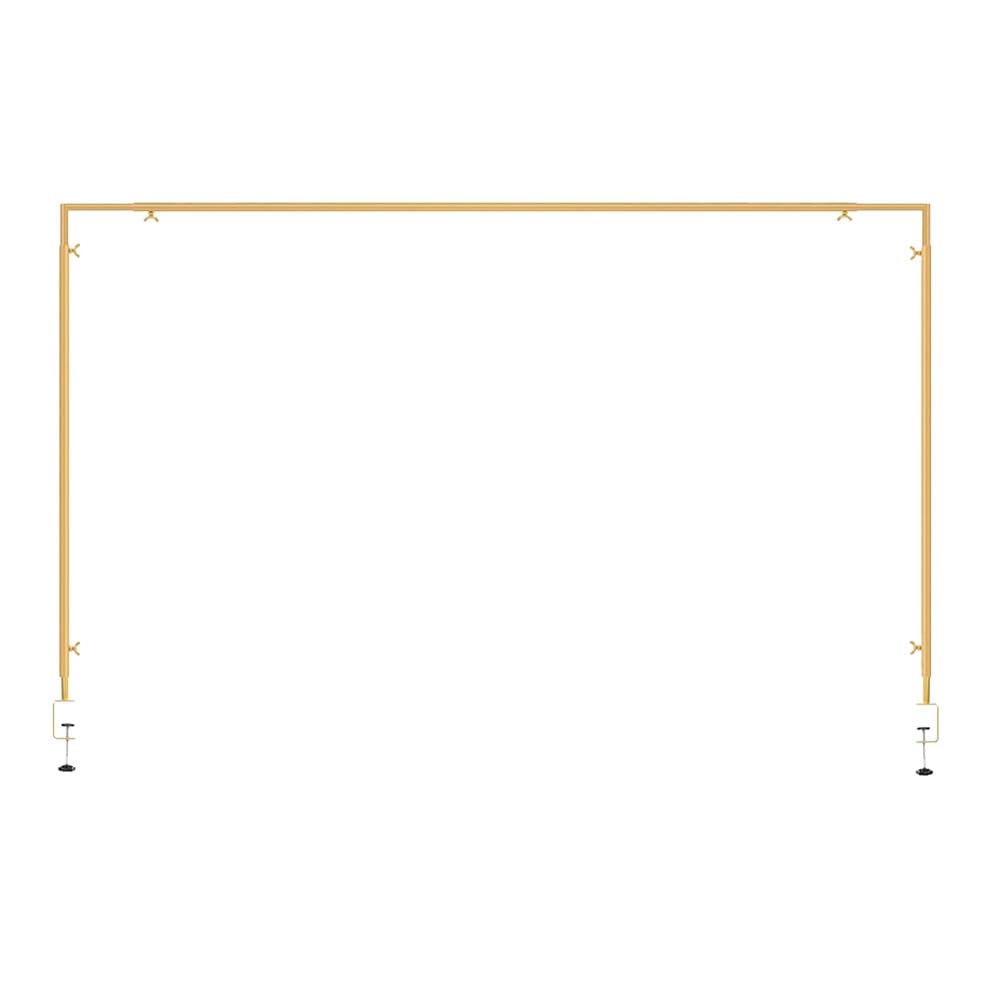 Support de tige de table avec pinces réglable doré pour arche de ballon