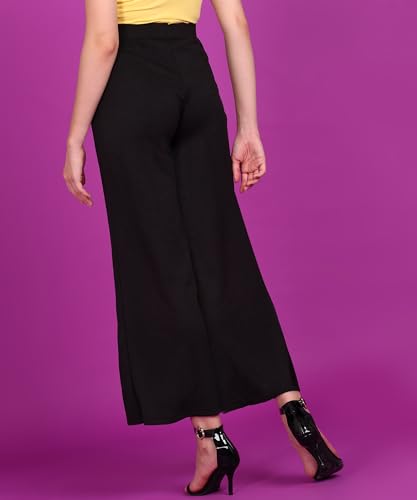 Image of POPWINGS Casual Two Slit Trouser for Women | High-Waist Trouser for Women | Casual Stylish Trouser for Women | Wide-Leg Trouser for Women