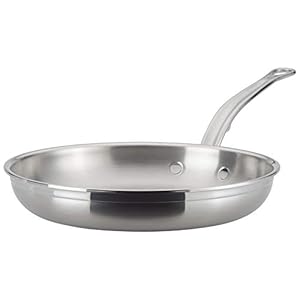 Hestan – ProBond Collection – Professional Clad Stainless Steel Frying Pan, Induction Cooktop Compatible, 11-Inch
