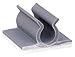 Cable Clip, Top Entry, Gray, PK25