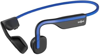 Shokz OpenMove Bezprzewodowe Bluetooth słuchawki z technologią przewodnictwa kostnego i odporne na pot Bluetooth z mikrofonem do sportu Blue