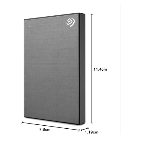 Image of Seagate One Touch 1TB External HDD with Password Protection, USB, Space Gray, for Windows and Mac, with 3 yr Data Recovery Services (STKY1000404)