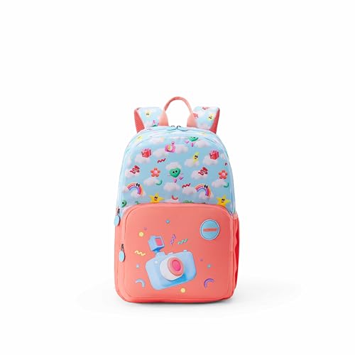 Image of American Tourister Lush | 26 Ltrs | 2 Compartments | Bottle Pocket | Ergonomic Padded Back Panel & Shoulder Straps | Kids Backpack | 1 Year International Warranty | Rainbow Blue