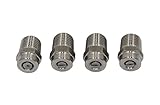 Stainless Steel MEG 1/4 inch Threaded Washer Spray Nozzles 4-PACK (030)