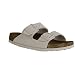 Produktbild BIRKENSTOCK Arizona Sfb Vl Schmal Weiß - Komfortable Veloursleder Zweiriemen Sandale, Größe EU 41 - Farbe Antique White